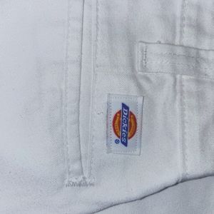 White Dickies Straight Leg